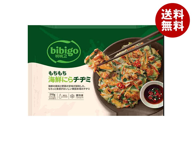 CJジャパン bibigo もちもち海鮮 にら チヂミ 210g×16袋入 冷凍商品