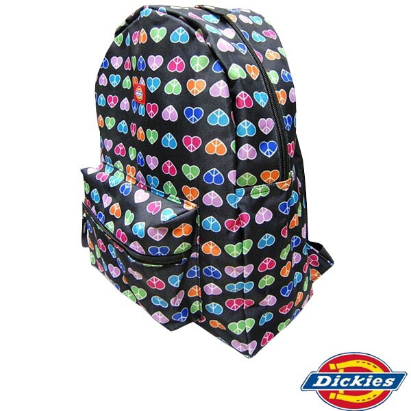 ディッキーズ リュック 直輸入 DICKIES USA バックパック シングルポケット ピース ハート メンズ レディース インポート リュックサック アメカジ ストリート ブランド HIPHOP ウ
