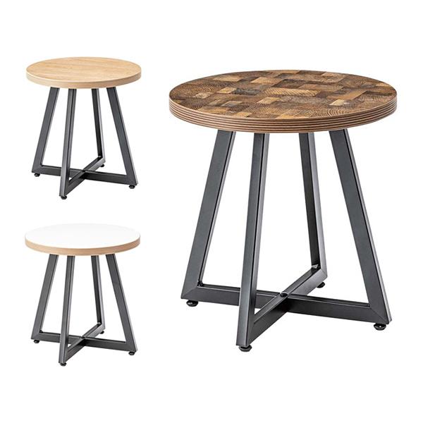 センターテーブル 円形 40×40cm リビングテーブル ローテーブル モダン おしゃれ スタイリッシュ 北欧 ナチュラル カントリー サイドテーブル 丸型 木目 天板