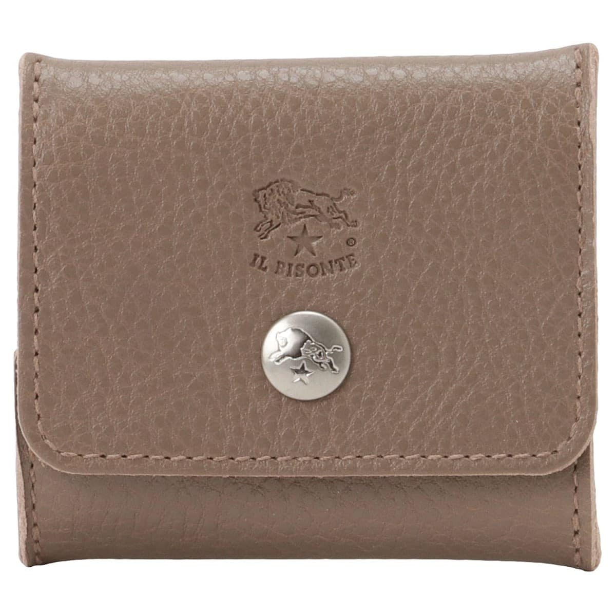 イルビゾンテ コインケース IL BISONTE レディース メンズ ユニセックス SCP020 PV0005 GY103N 小銭入れ グレージュ/シルバー SCP020-PV0005-GY103N