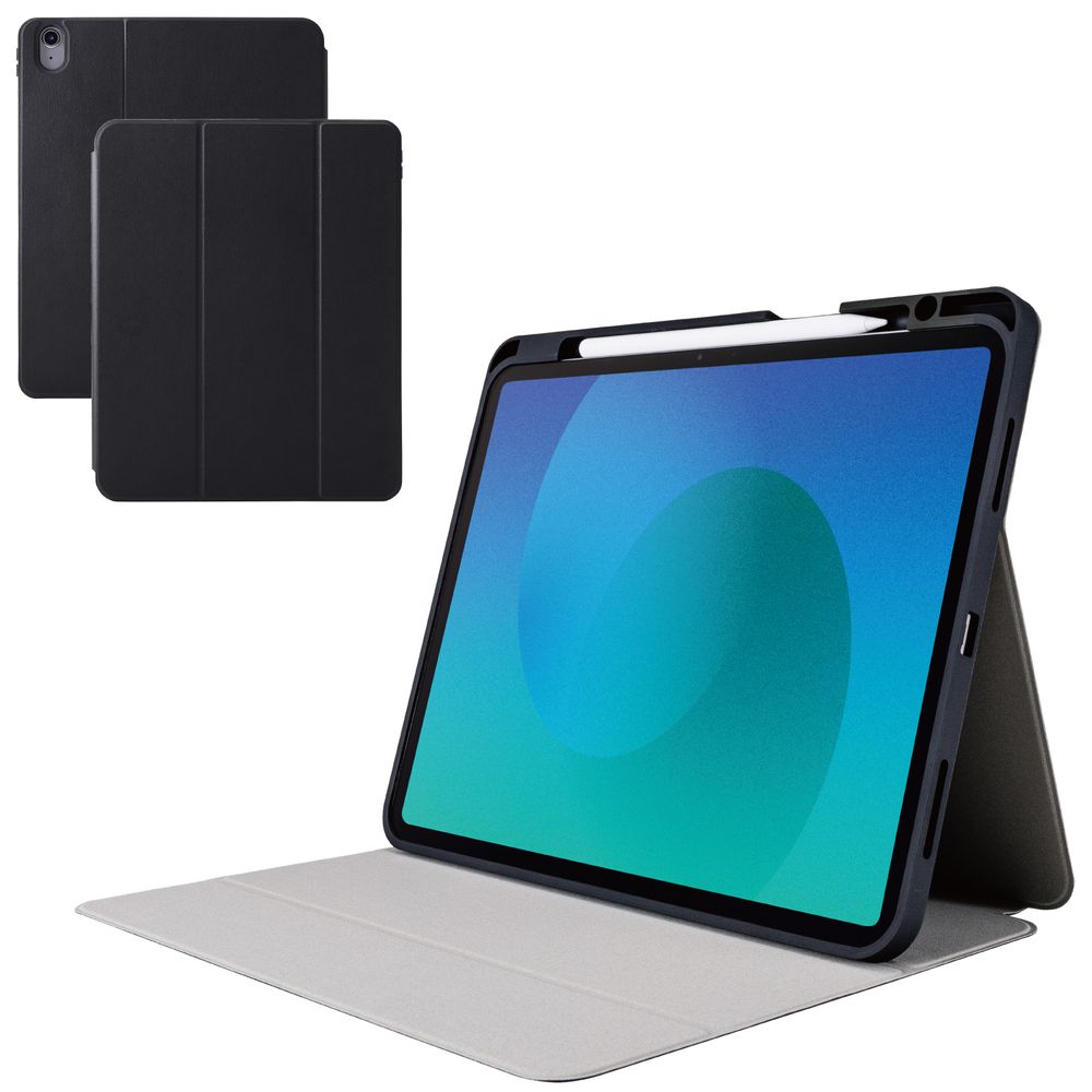 エレコム TB-A25XSABK iPad Air ケース 13インチ ( M3 / M2 ) 用マグネット式フラップカバー Apple Pencil収納 フリーアングル スタンド オートスリープ機能 5,681円