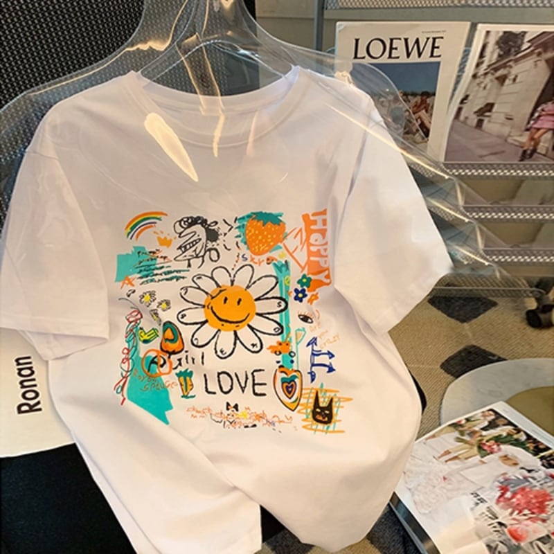 レモンソウル女性用ピッピービッグサイズプリント半袖 5,026円