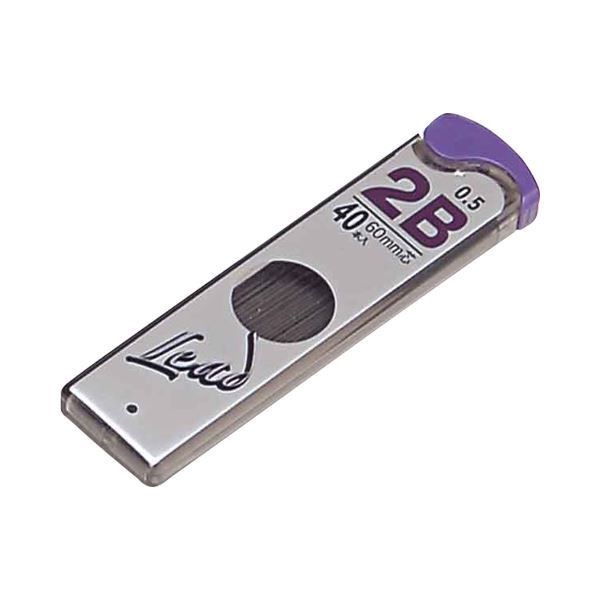 (まとめ) プラチナ プラチナシャープ SHARP芯 P-LEAD 0.5mm 2B シン5Q-200A#6 1セット(400本:40本10個) 5セット