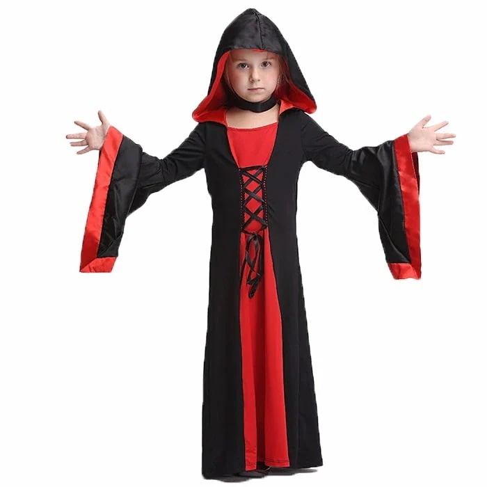 ハロウィン 衣装 ヴァンパイア キッズ 女の子 吸血鬼 デビル 小悪魔　ドラキュラ コスム キッズ 子供用 魔女 コスプレ 仮装 変装 イベント パーティー グッズ クリスマス バンパイア 吸血