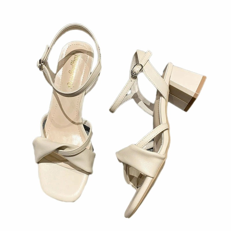 1000円OFFクーポン サンダル レディース チャンキーヒール オフィス かわいい 小さいサイズ 大きいサイズ 歩きやすい 疲れない 太ヒール ストラップ アンクルストラップ オープントゥ ファッシ