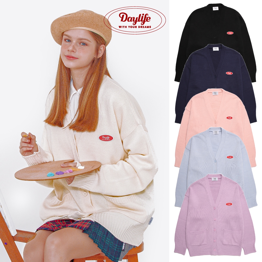 公式正規品 本物保証 SMALL LOGO KNIT CARDIGAN