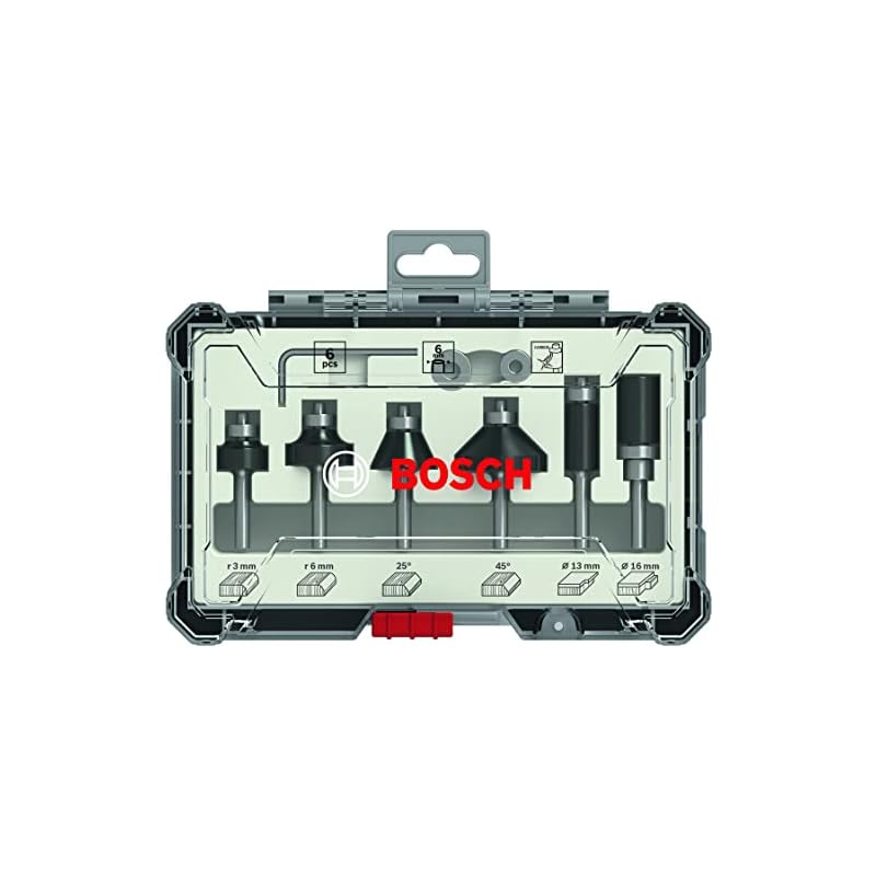 ボッシュ(BOSCH) ルータートリマービットセット(6種6本入) 2607017468