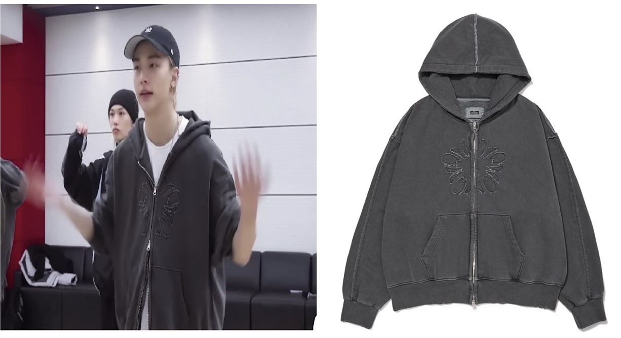 [STRAY KIDS, RED VELVET] Rose of Sharon Vintage Two-Way Hooded Zip-Up(4COLOR)