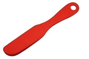 日本製 Japan セキカワ アルミ製　バターナイフ　槌目　レッド [xまとめ買い20]