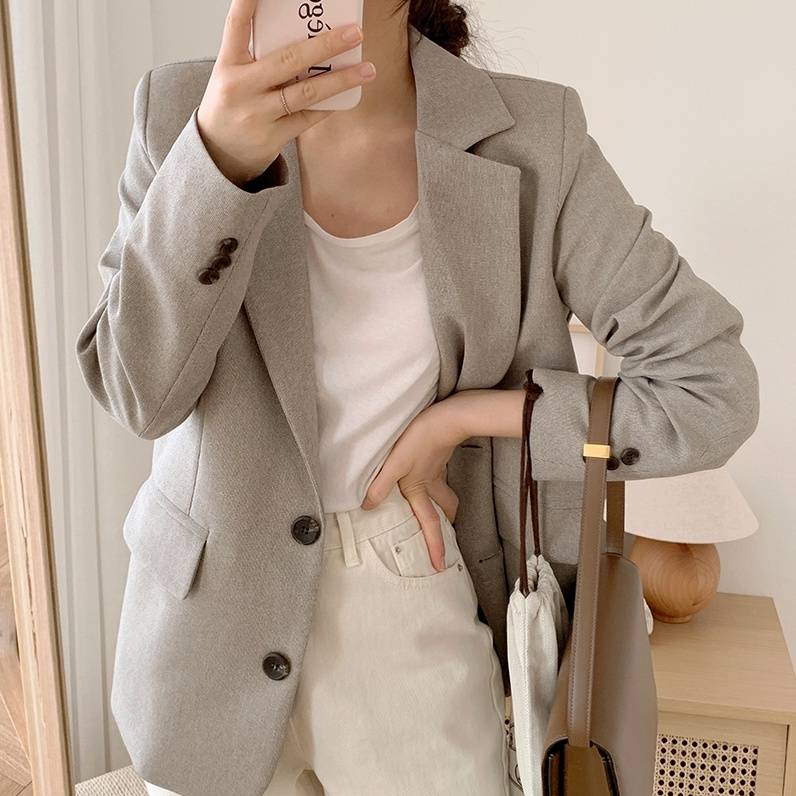 レディース アウター ジャケット テーラードジャケット 羽織り ポケット オープンカラー 襟あり シ 5,226円