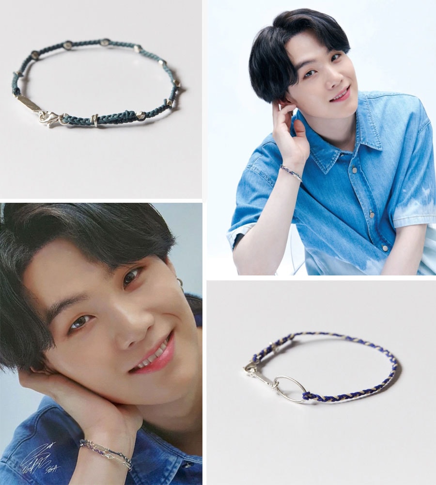 HANNA BTS SUGA 着用 B564 /B565ブレスレットSUGAのフォトカード付き