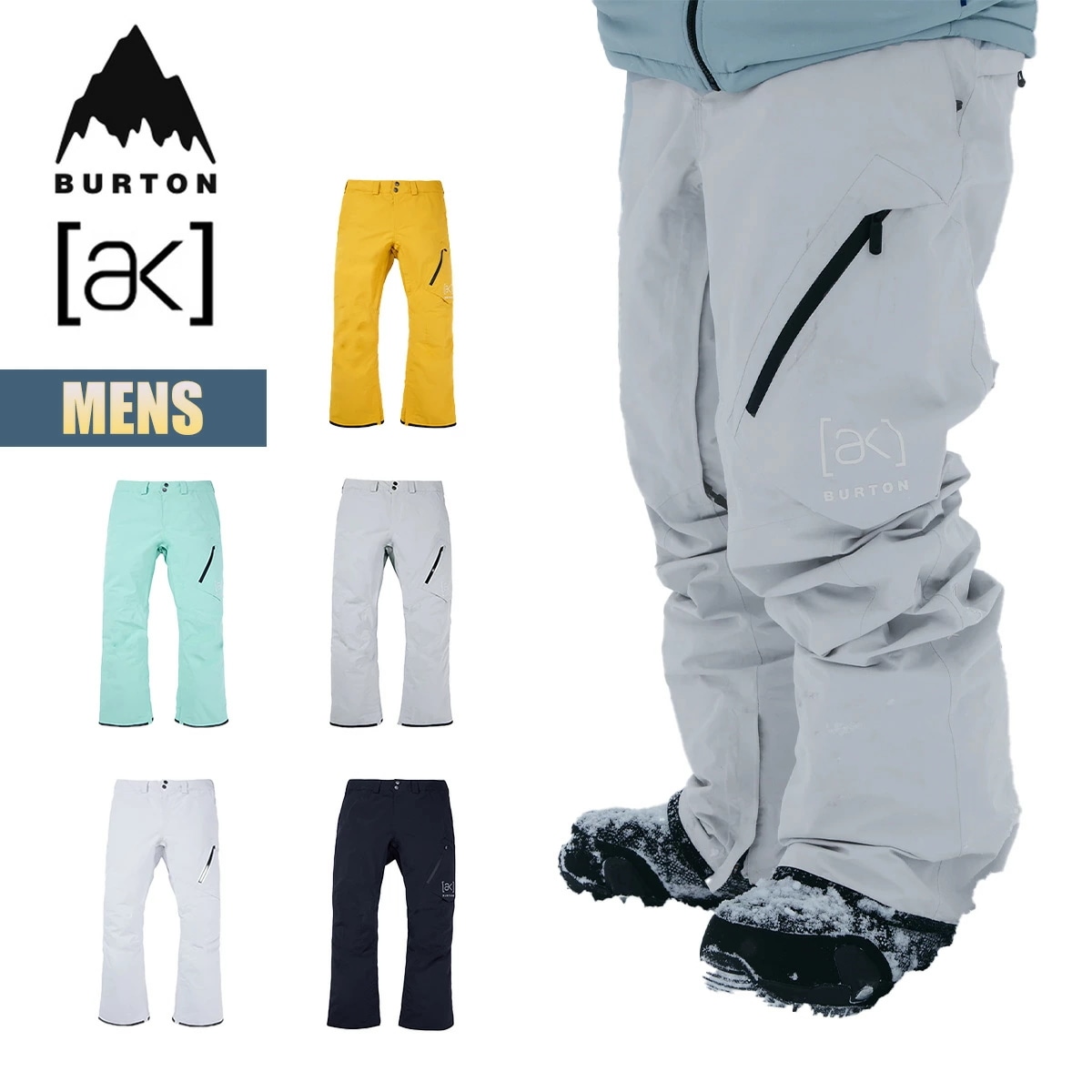 スノーボードウェア メンズ パンツ 24-25 [ak] ゴアテックス サイクリック W25JP-100001 Mens [ak] GORE-TEX Cyclic Pant スノーボードパンツ