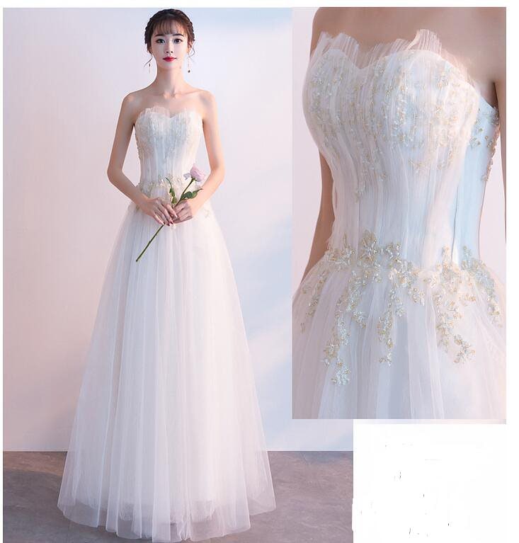 お呼ばれ ビスチェウェディングドレス エンパイア 二次会 花嫁 ファスナー パーティードレス 結婚式