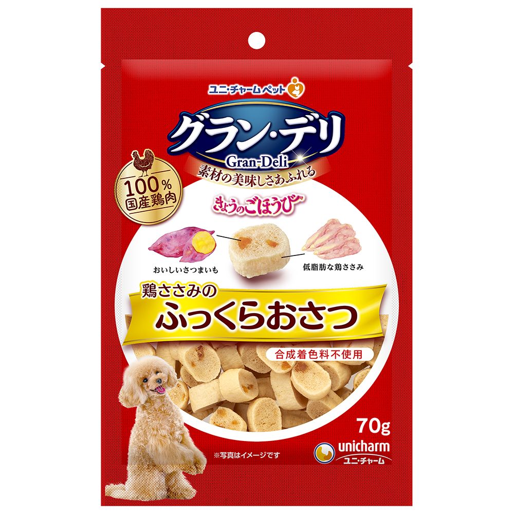 （まとめ買い）グラン/デリ きょうのごほうび 鶏ささみのふっくらおさつ 70g 犬用おやつ [x10]