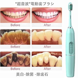 【歯科医師監修】歯プラシ 歯科專売 超音波 微細毛電動歯ブラシ ソニック 歯の美白 6-98歳 超音波振動 歯ブラシ 除菌 防水設計 超音波スケーラー 歯石除去器 充電式 タッチボタン