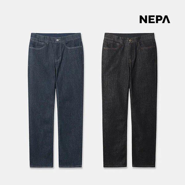 男性ノンフェードデニムパンツ ウエストバンド ストレッチジーンズ 7M11649