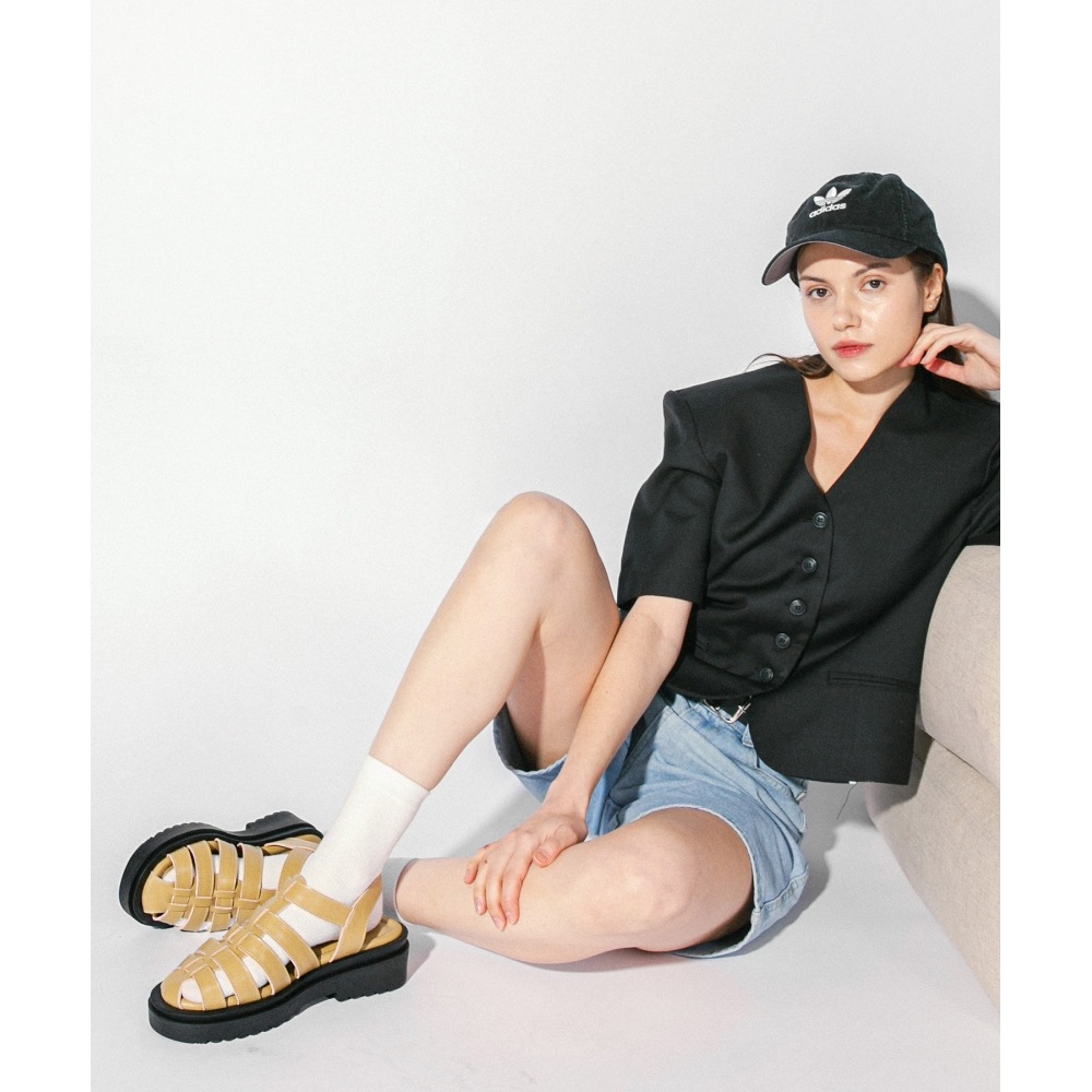 MAC MOC プロダクションの 7 日間   エバン 3色チャンキーフィッシャーマンサンダル 5.5 Cm