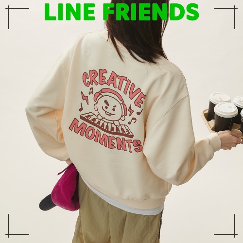 LINE FRIENDS公式 BT21 SHOOKY BASIC スウェット 2025 F/W