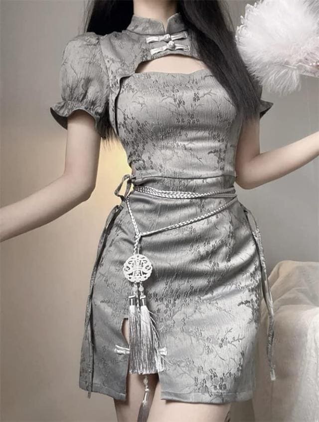 チャイナ服 セクシー コスプレ エロ 過激 エッチ な えろい チャイナ チャイナドレス 胸開き 誘惑 ランジェリー 下着 ベビードール ロリータ ドレス 服 ワンピース コスチューム ロング スリッ
