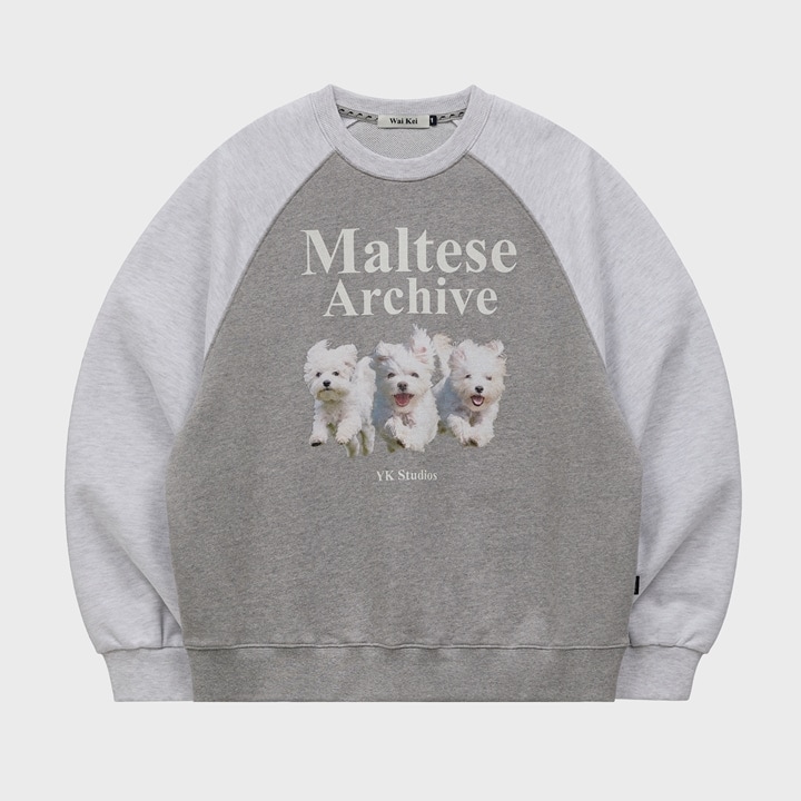 Maltese Archive Raglan MTM スウェットシャツ GREY