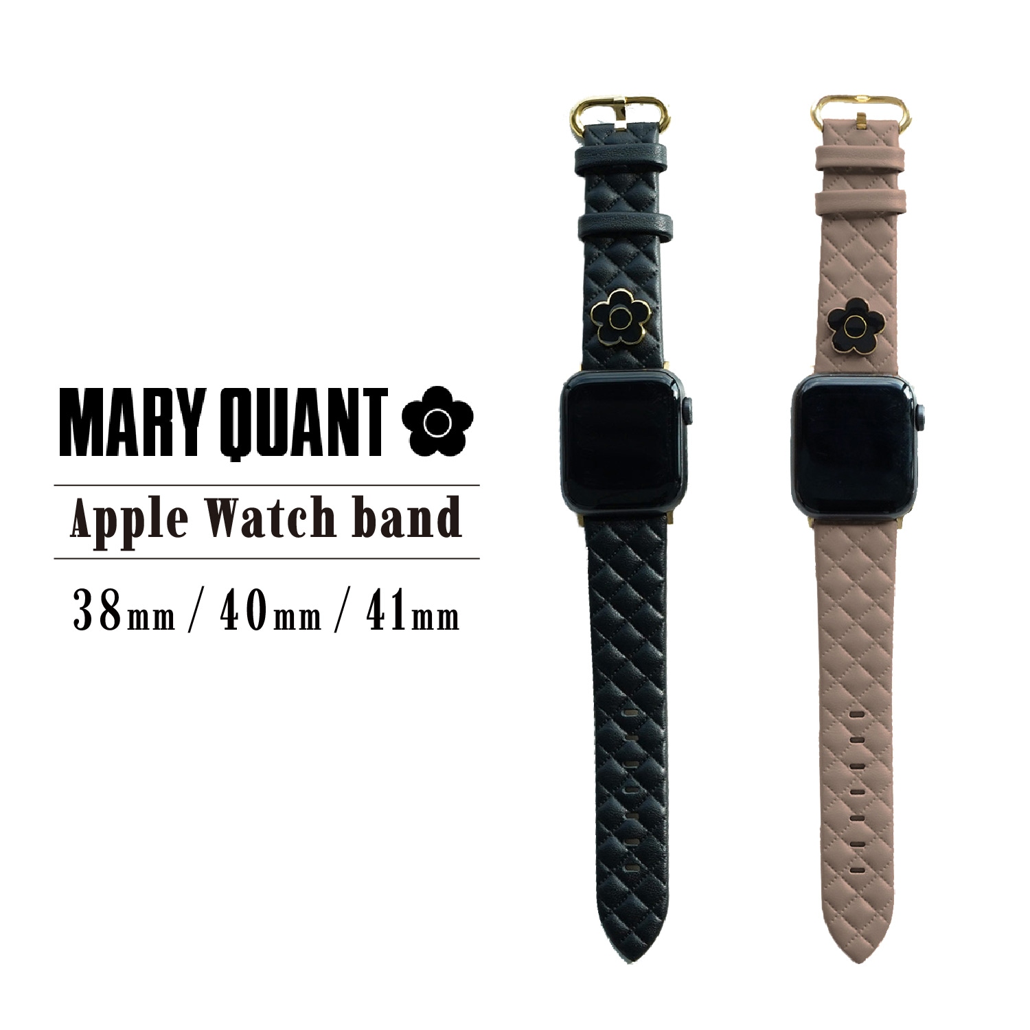 アップルウォッチ バンド レディース 41mm 40mm 38mm ブラック ベージュ 黒 AWB-MQ01/AWB-MQ02 母の日