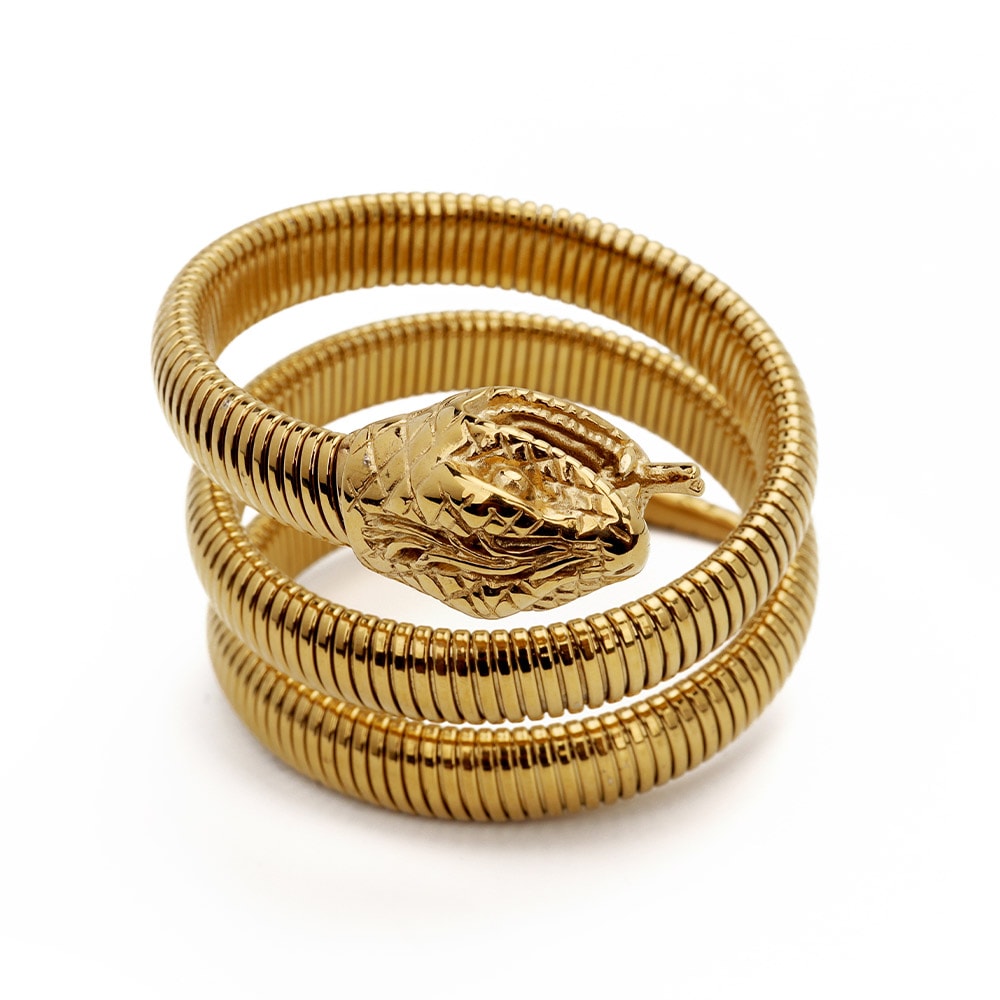 ステンレス 巻き付くスネークバングル [b645] 8,954円