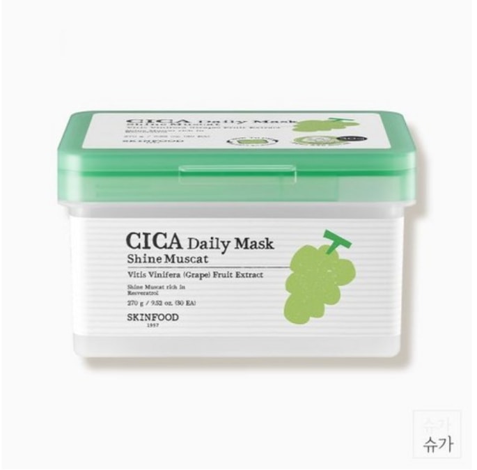 [ジンジョンシカ/引き抜く/5分クイック] シャインマスカット シカ デイリー マスク シャインマスカットパック 30枚