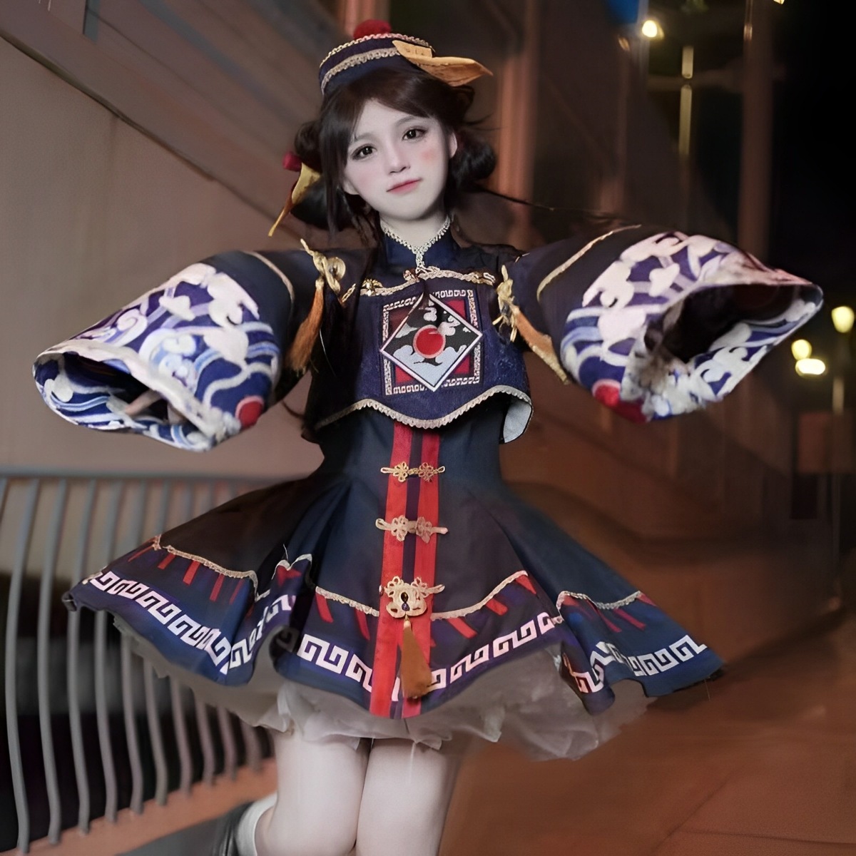 リトルゾンビロリータスカートjksライトloハロウィンコスチュームロリータラブドレスセット