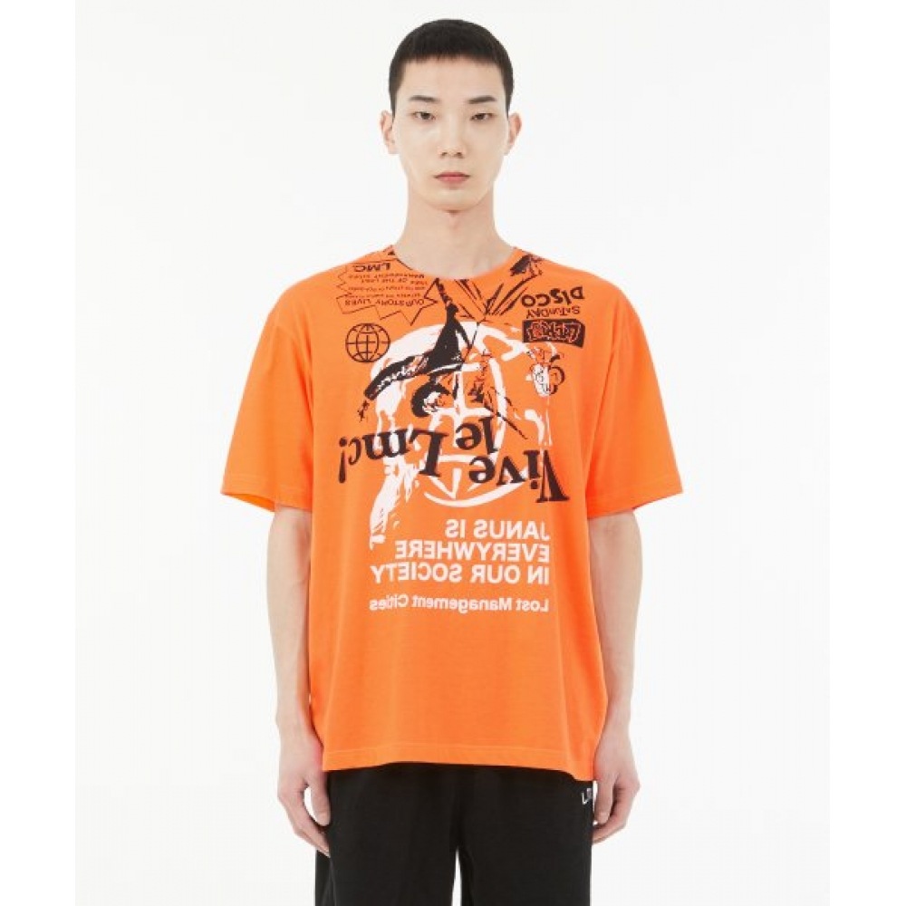 LMC バイブルルマック AOP ティーオレンジ