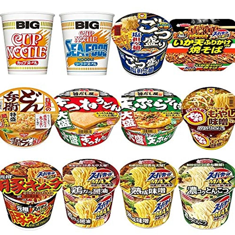 796円 日本初の 日清食品 カップヌードルBIG しょうゆ味×12個