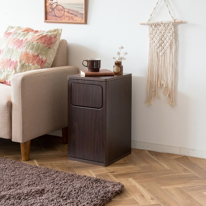 ゴミ箱 20L プッシュ式 木製 ダストボックス Empro エンプロー DB-480R-BR ブラウン 7,951円