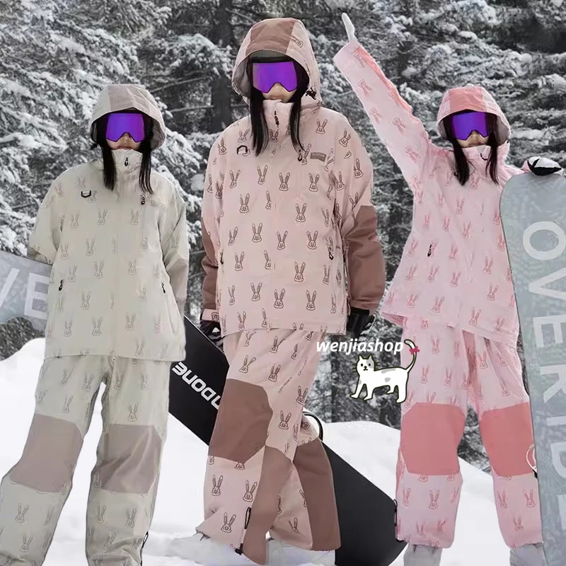 （1～3日で出荷）スノーボードウェア 上下セット レディース メンズ 防水20000mm スキーウェア スノボウェア ジャケット アウター パーカー ロングパンツ 男女兼用 韓国風 防水 防寒防雪保温
