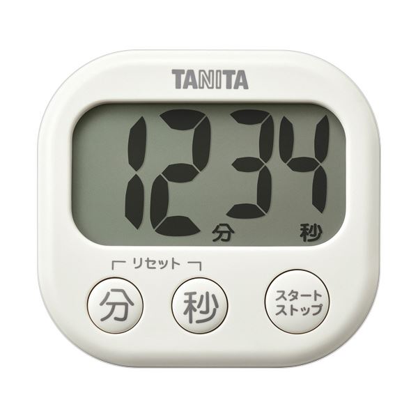 （まとめ） タニタ抗菌でか見えタイマー アイボリー TD-429-IV 1個 [x5セット] 7,626円