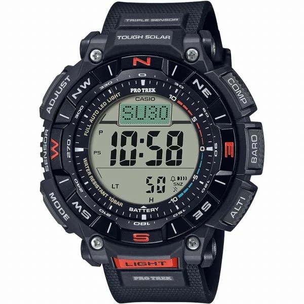 取寄品 正規品 CASIO腕時計 カシオ PRO TREK プロトレック デジタル表示 ソーラー 丸形 10気圧防水 PRG-340-1JF メンズ腕時計