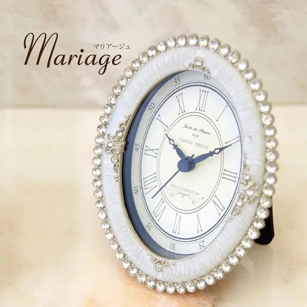 置き時計 インテリア時計 家具 インテリア 置時計 Mariage マリアージュ テーブルクロック 2