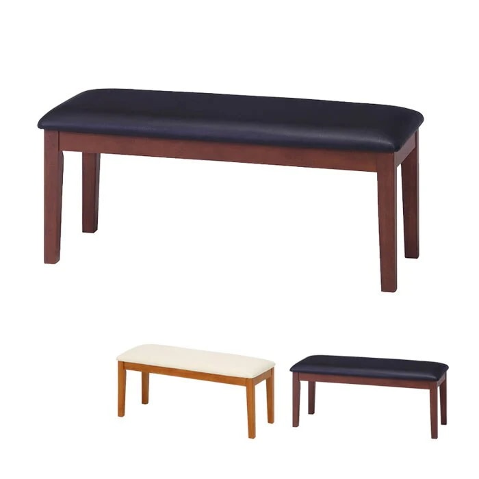 木製ダイニングベンチ ダイニングベンチ ダイニング ベンチ 幅100cm 木製 レザー 背もたれなし 9,490円