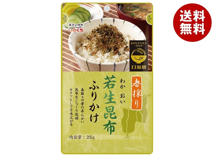 井口食品 若生昆布ふりかけ 25g×10袋入×(2ケース)