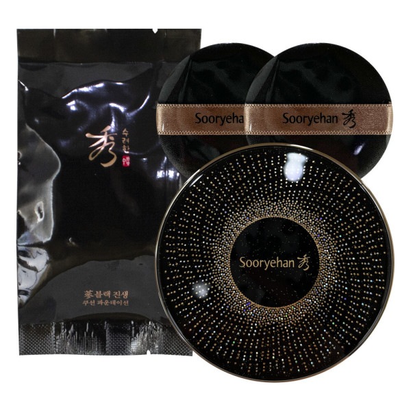 秀麗な ブラック ジンセン クッション ファンデーション 21号 本品+おかわり