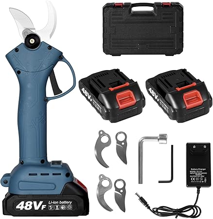 充電式剪定ばさみ コードレス 電気剪定ばさみ 充電式レシプロソー 充電式のこぎり 2AH充電式 30 切断径 園芸用はさみ 電動 剪定ばさみ 充電式リチウム電池 専用収納ケース付き 鋏 木の枝剪定ばさ