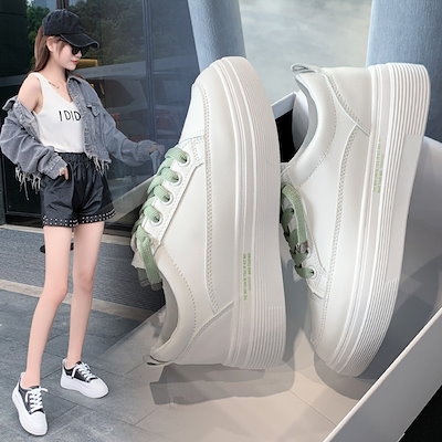 Qoo10 厚底靴 美脚 厚底スニーカー レディース シューズ
