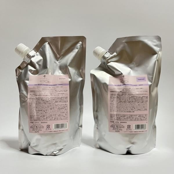 【セット品】デミ フローディア シャンプー グランメロウ 1000ml トリートメント 1000g 詰め替え LSC