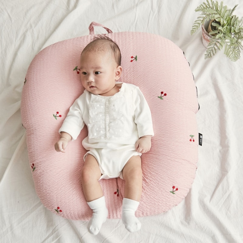ロトトクッション cherry 逆流クッション 授乳枕 斜面枕 ベビー枕 うつ伏せ遊び 出産祝い 赤ちゃん 新生児 吐き戻し防止 韓国製
