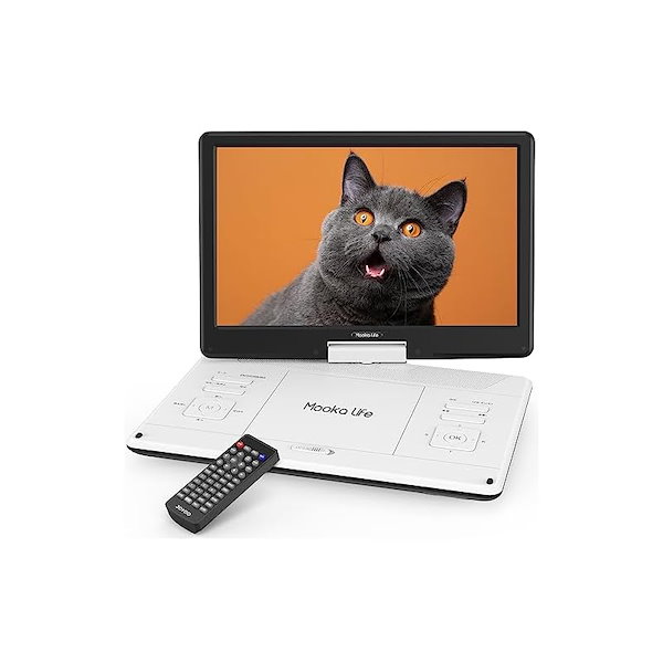 ポータブルdvdプレーヤー 14インチ 5000mAh 180°回転　高画質 ポータブルdvdプレーヤー 14インチ 5000mAh 180°回転 高画質