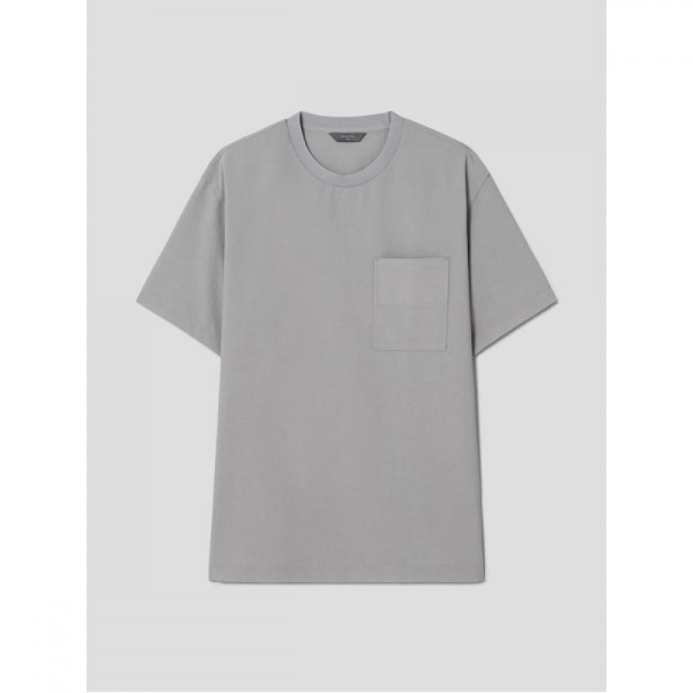 (ロガディス) リネンライクセミオーバーフィットセットアップTシャツ-ライトグレー (RY4442C912)