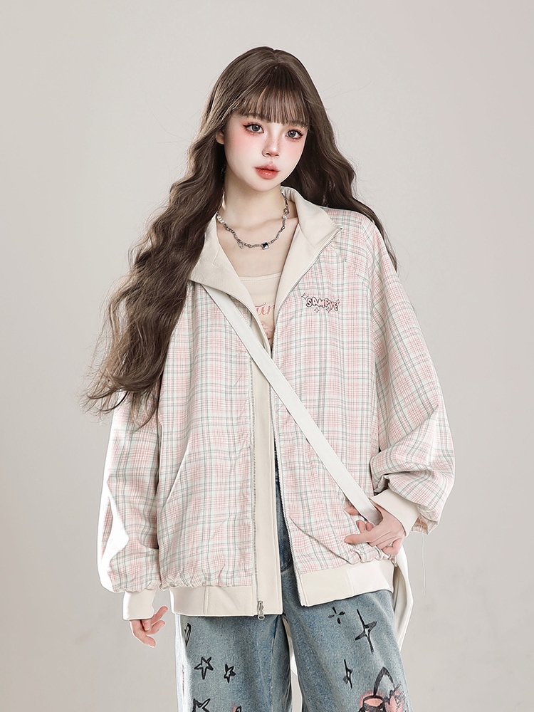 2024 秋冬 韓国 かわいい レディース アウター ブルゾン お出かけ 長袖セクシーベースシルエットトップスサイド冬カジュアルファッション系サイズお出かけネックフル丈スリーブトラック