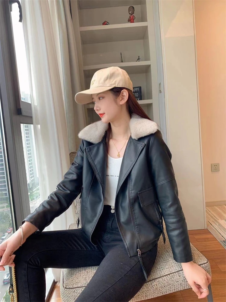 激安セール 革服 コート 革 ライダース 2024年秋 シンプル 新作 トレンド 修身 スリム 革ジャン 短いスタイル 快適である ジャケット
