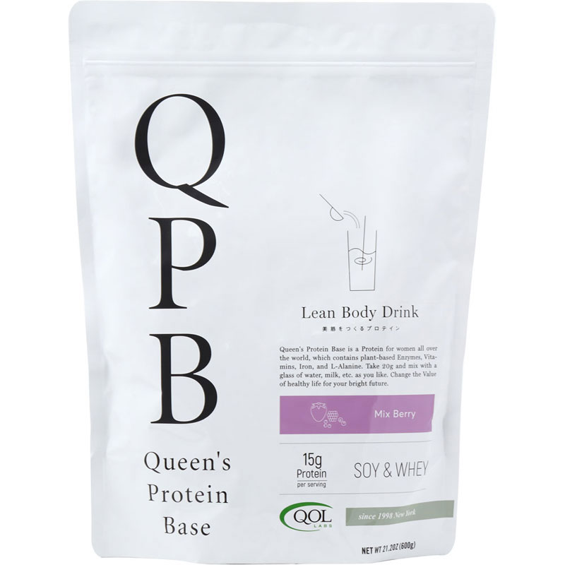【ロット販売：入り数30】 QOL(キューオーエル) QPB-Queens Protein Base- 600g/ミックスベリー味 ボディーケア スポーツ食品 (314mp4f)