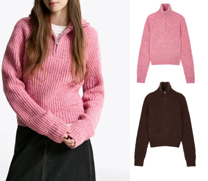 クオータージップネップセーター (T32F7KTO46TWT1)