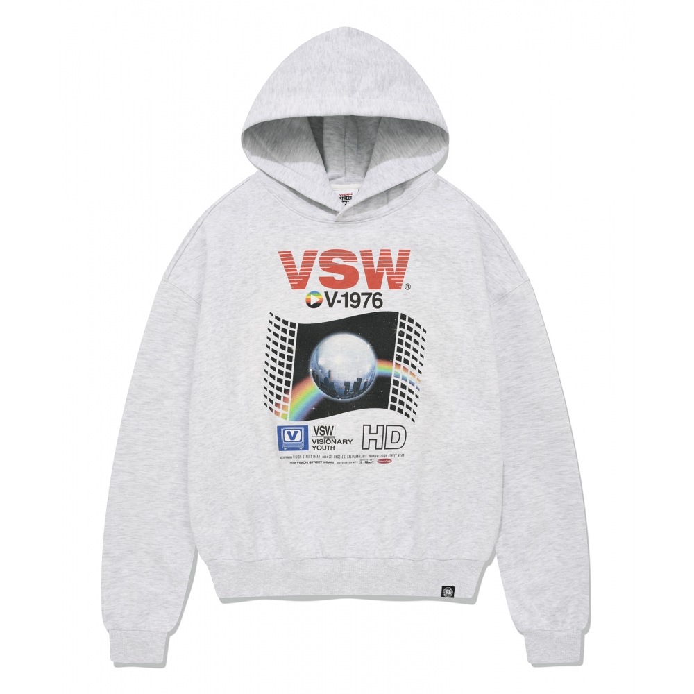 VISION StreetWEAR VSW レトロ VHS パーカー ライトグレー