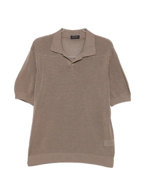 TAGLIATORE Men Polo Shirts FINLAYPEPWE2602 TAUPE Brown